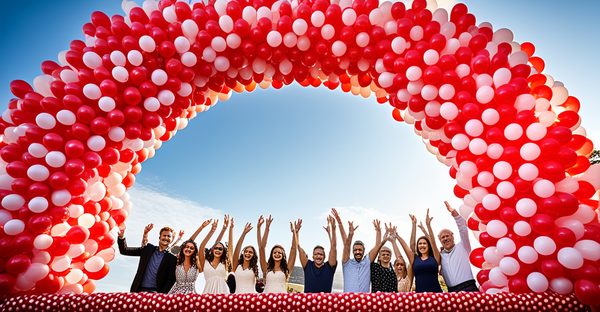 Création d'une arche de ballon pour un anniversaire mémorable